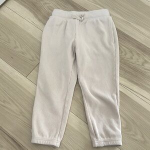 Cat & Jack Cream Ribbed joggers
